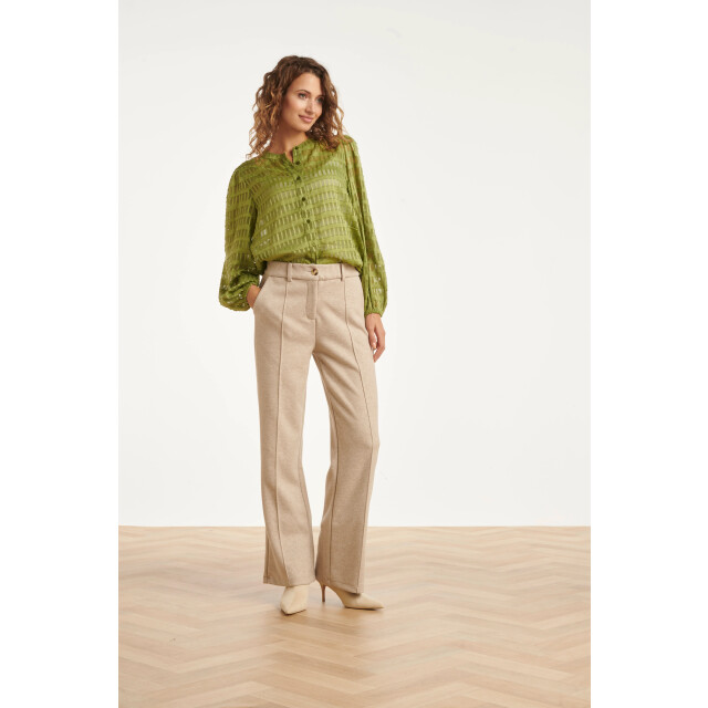 Smashed Lemon Dameslange broek met losvallende fit | 25614-720-3XL large