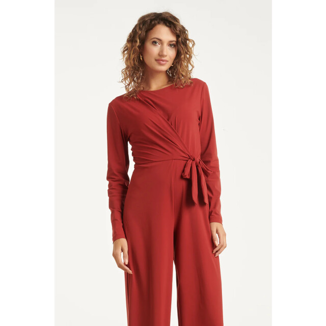 Smashed Lemon Jumpsuit met ronde hals in travelkwaliteit | 25667-470-XS large