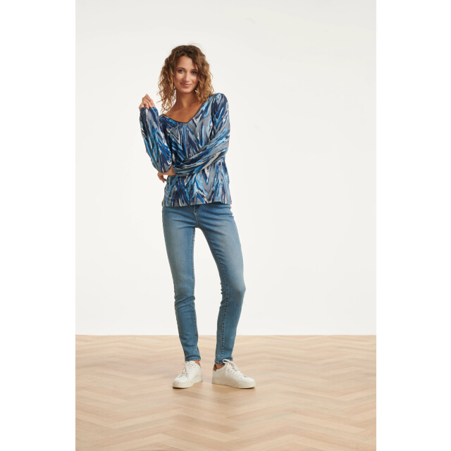 Smashed Lemon Mediumblauwe skinny jeans | 25631-825-XS large