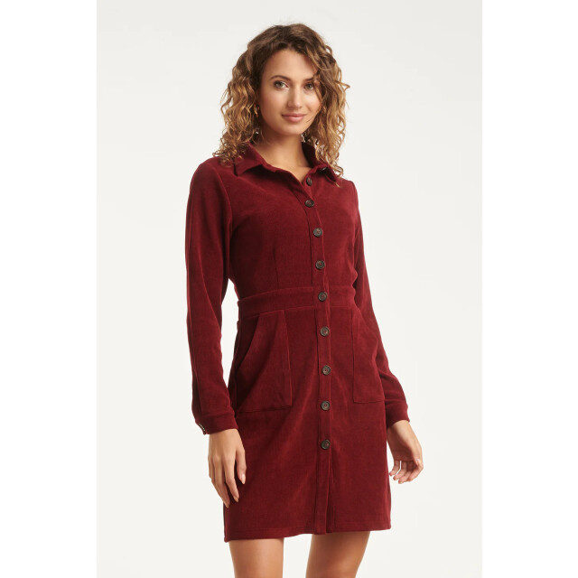 Smashed Lemon Damescorduroy overhemdjurk | 25625-470-XXL large