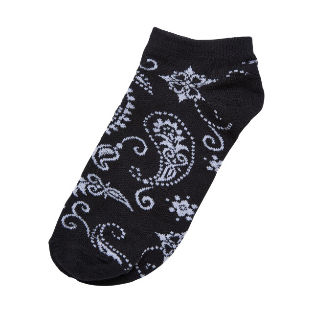 Urban Classics Heren bandana print no-show sokken (set van 5) UTTN623_black large