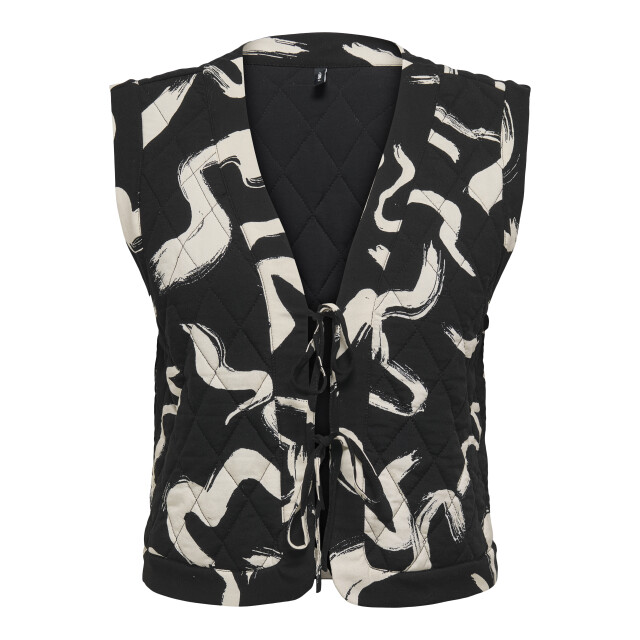 Only Onlnovella quilt s/l tie vest wvn 15357634 large