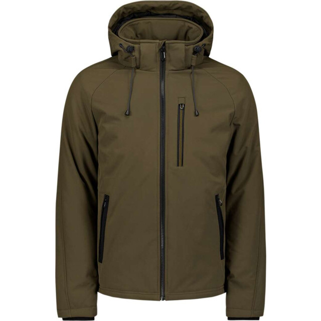 No Excess Jacket short fit hooded softshell s taupe 29630807SN-044 large