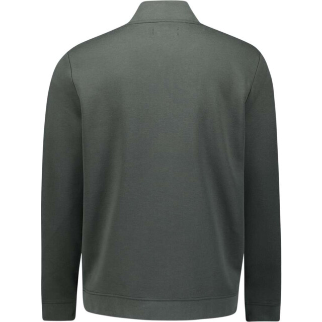 No Excess Sweater full zipper pique bomber dark steel N1006-124 large