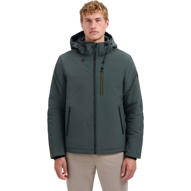 No Excess Jacket short fit hooded softshell s dark steel 29630807SN-124 large