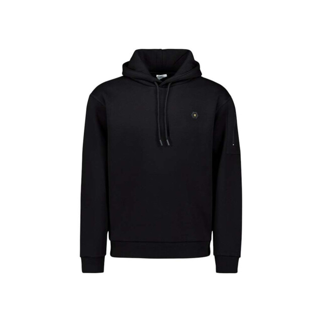 No Excess Sweater hooded brushed black 29130850-020 large