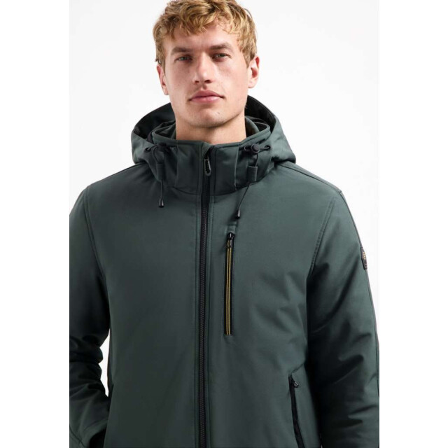 No Excess Jacket short fit hooded softshell s dark steel 29630807SN-124 large
