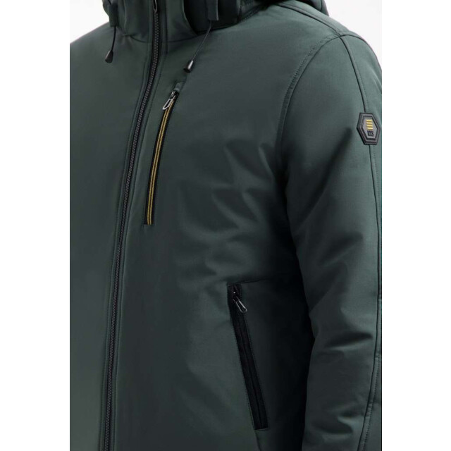No Excess Jacket short fit hooded softshell s dark steel 29630807SN-124 large