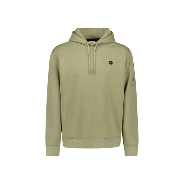 No Excess Sweater hooded brushed light moss 29130850-197 large