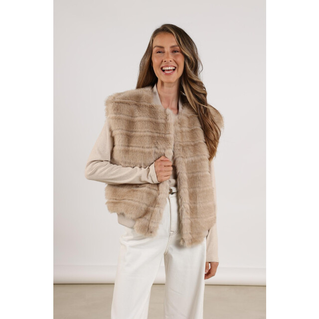 Nukus Nkf08011 9 billy gilet stripe sand NKF08011  9 large