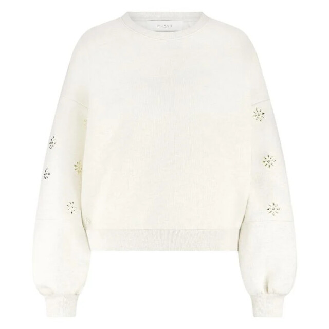 Nukus Nkf03029 9 amadora sweater flowerstuds sand NKF03029  9 large