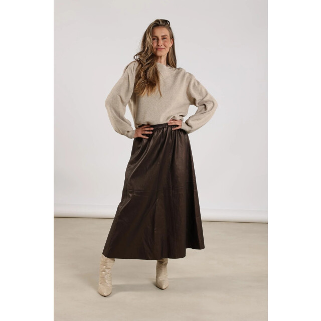 Nukus Nkf10000 279 amber skirt fango/dark chocolate NKF10000  279 large