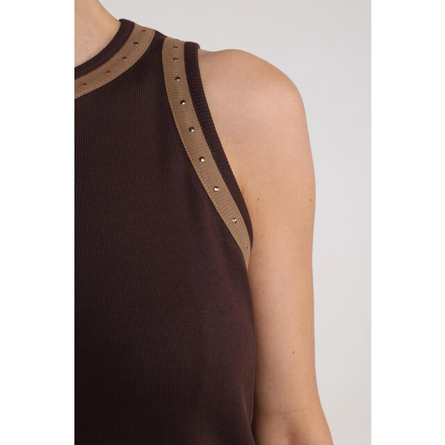 Nukus Nkf06002 268 nice singlet studs dark chocolate NKF06002  268 large