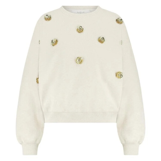 Nukus Nkf03021 54 beatriz pullover flower sand melange NKF03021  54 large