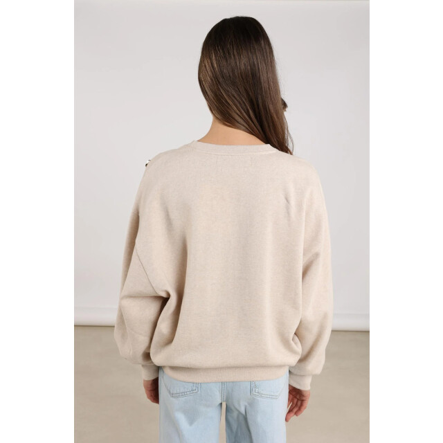Nukus Nkf03021 54 beatriz pullover flower sand melange NKF03021  54 large