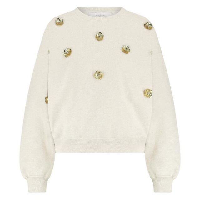 Nukus Nkf03021 54 beatriz pullover flower sand melange NKF03021  54 large