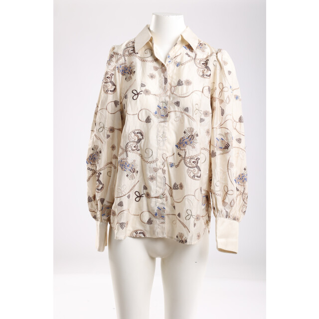 Nukus Nkf02077 9 preston blouse embroidery sand NKF02077  9 large