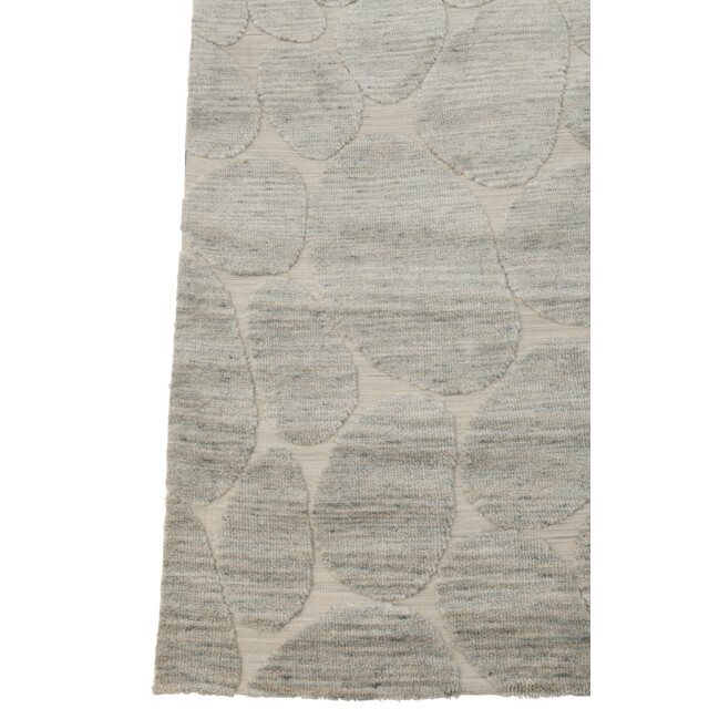 J-Line Rug stone pattern polyester grey blue 56346 large