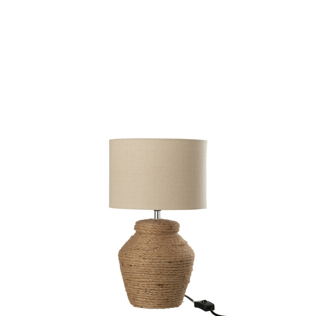 J-Line Lamp kap keramiek linnen small meli 31393 large