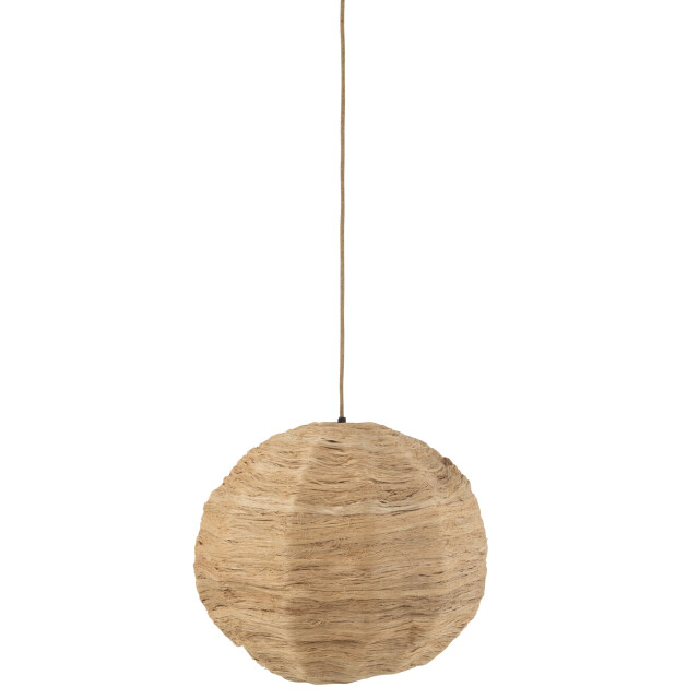 J-Line Hanglamp bol bananenbladeren naturel large 37776 large