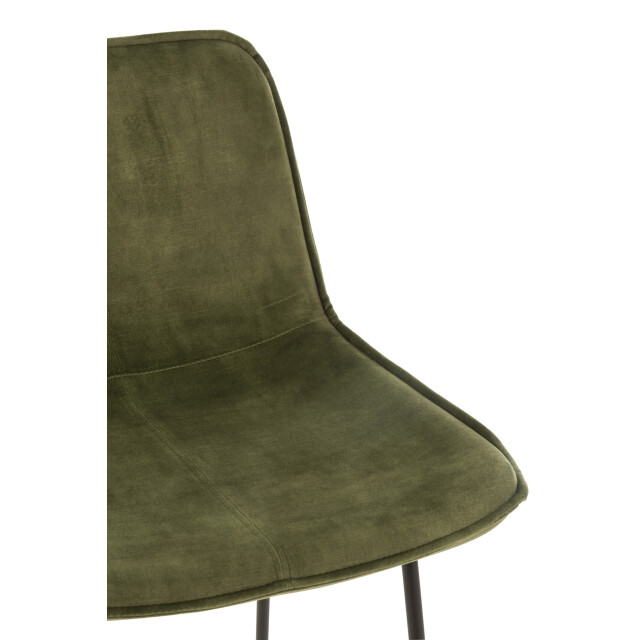 J-Line Barchair laurent metal/textile green 19518 large