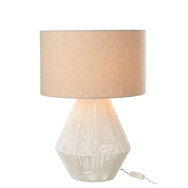 J-Line Tafellamp string jute 31412 large