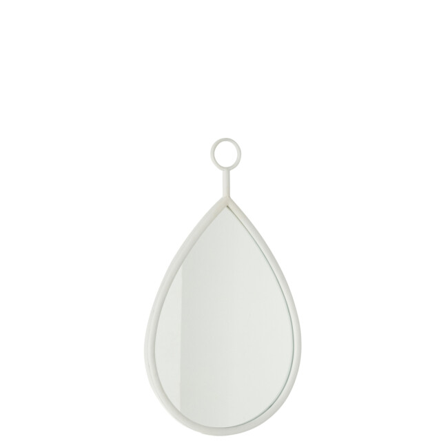 J-Line Hanging mirror drop mirror/mdf white small 50877 large
