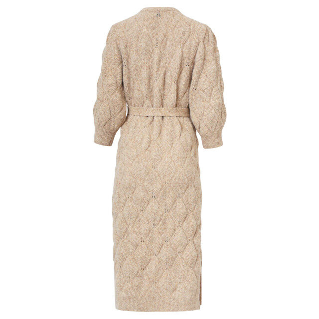 Smashed Lemon Damesgebreide midi jurk | 25501-735-L large