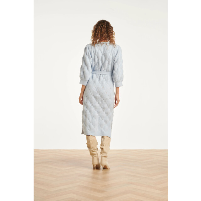 Smashed Lemon Damesgebreide midi jurk | 25501-600-XS large