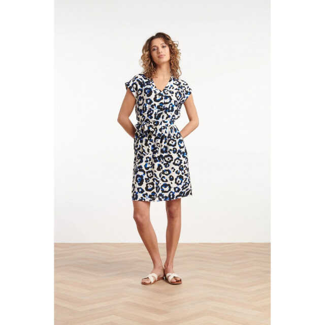 Smashed Lemon 35103 dress off white blue 35103 large