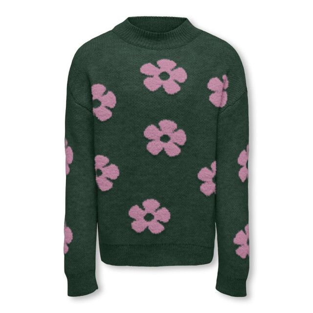 Only Kognaja ls flower pullover knt dessin 2219.29.0010 large