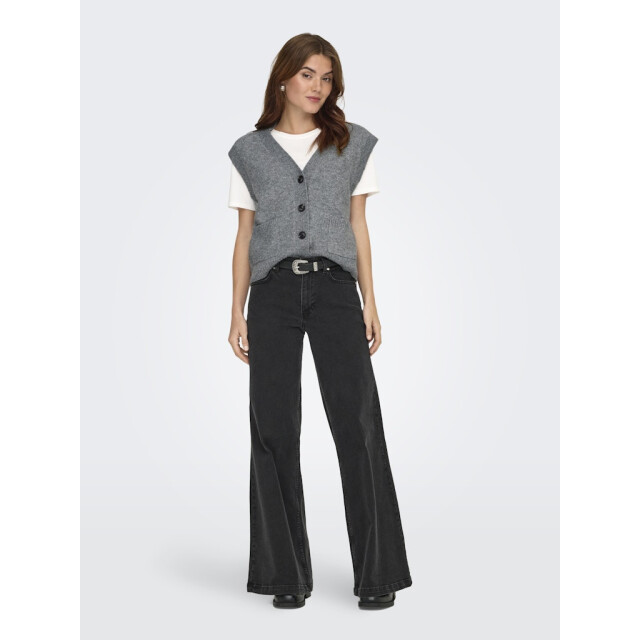 Jacqueline de Yong Jdysuper life sl v-neck vest knt melee 4269.87.0028 large