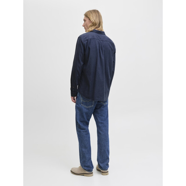 Jack & Jones Jjeclassic melange shirt ls noos navy 5309.37.0002 large