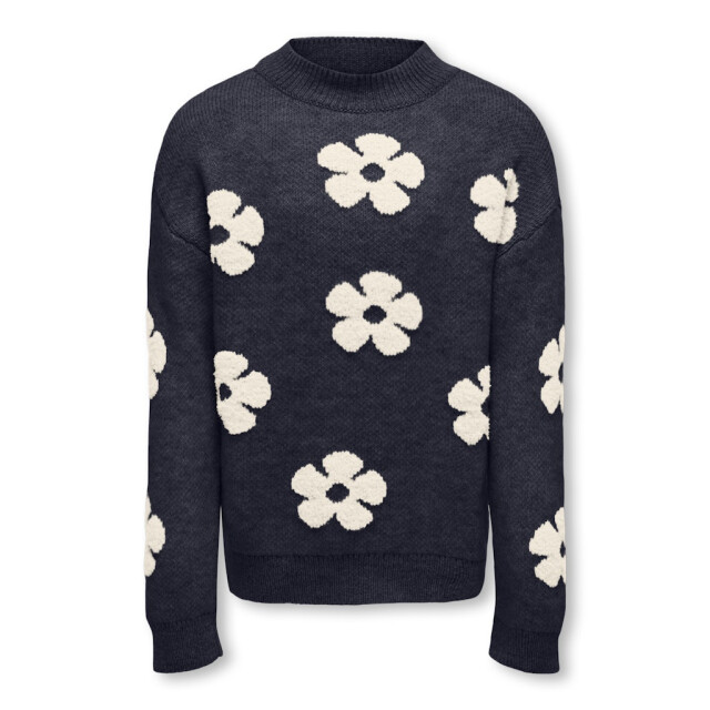 Only Kognaja ls flower pullover knt dessin 2219.39.0023 large