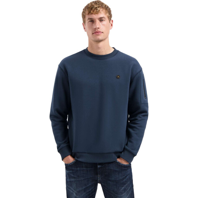 No Excess Sweater crewneck brushed inside night 29130857-078 large