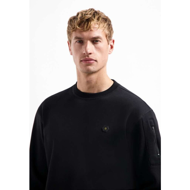 No Excess Sweater crewneck brushed inside black 29130857-020 large