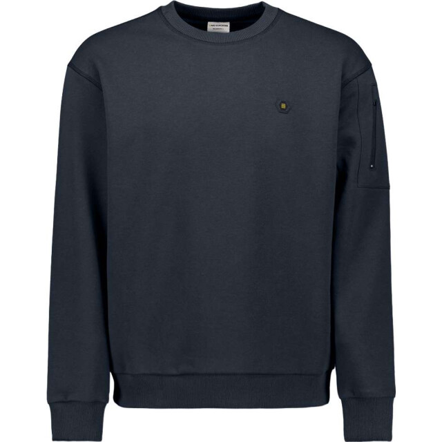 No Excess Sweater crewneck brushed inside night 29130857-078 large
