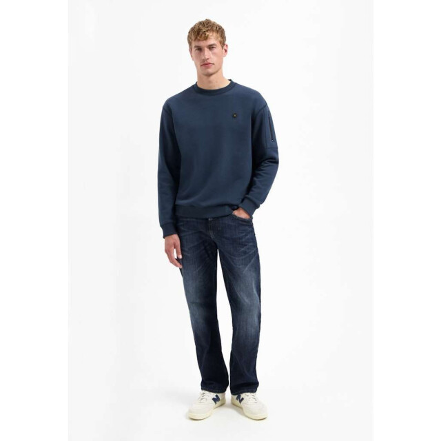 No Excess Sweater crewneck brushed inside night 29130857-078 large