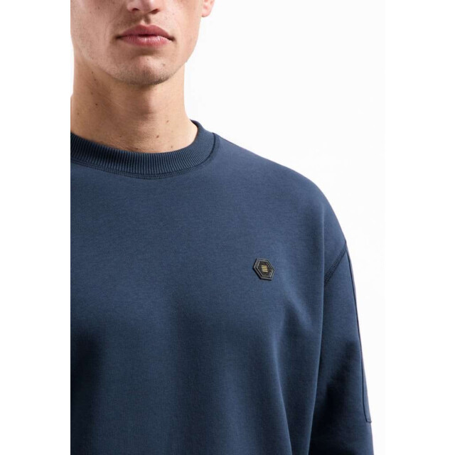 No Excess Sweater crewneck brushed inside night 29130857-078 large