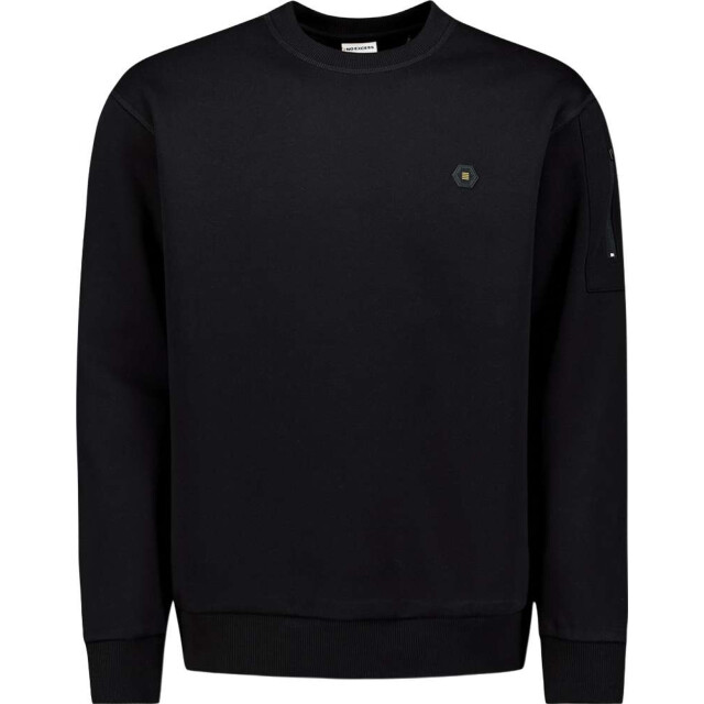 No Excess Sweater crewneck brushed inside black 29130857-020 large