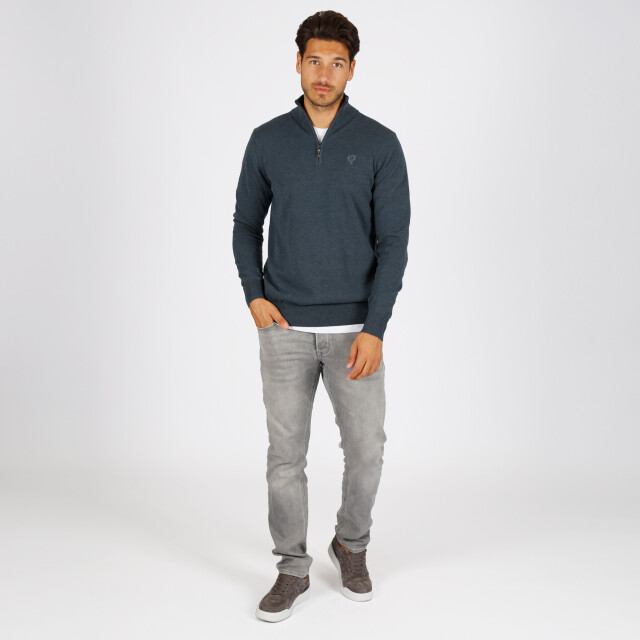Q1905 Trui kralingen jeans melange QM2354423-627-1 large