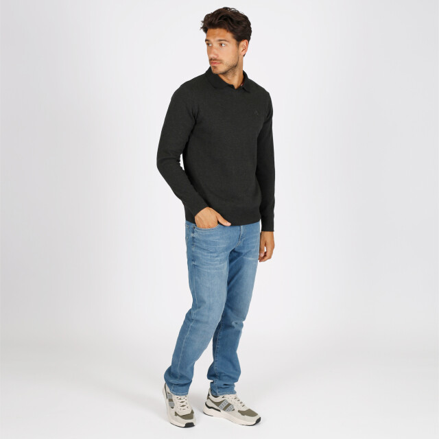 Q1905 Trui heemskerk zwart/ antraciet QM2354319-130-1 large