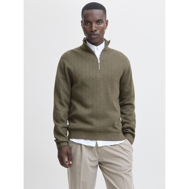 Jack & Jones jprblamilano stitch knit half zip s 12259664 gray 05711.938.0019 large