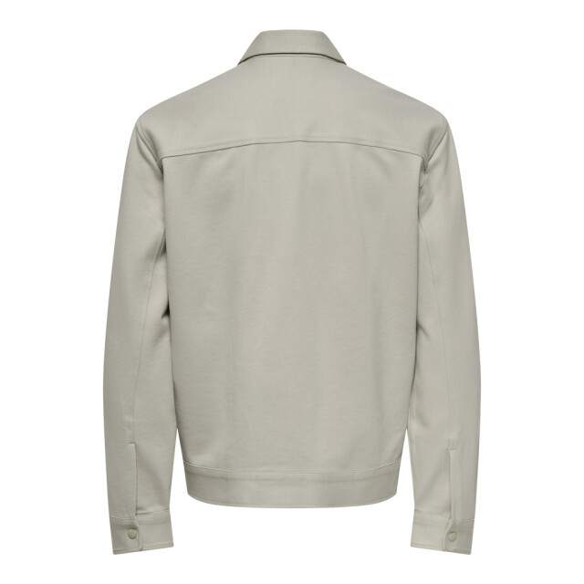 Only & Sons onsjakes 0339 reg zip stretch overs 22034236 silver lining 05631.915.0062 large