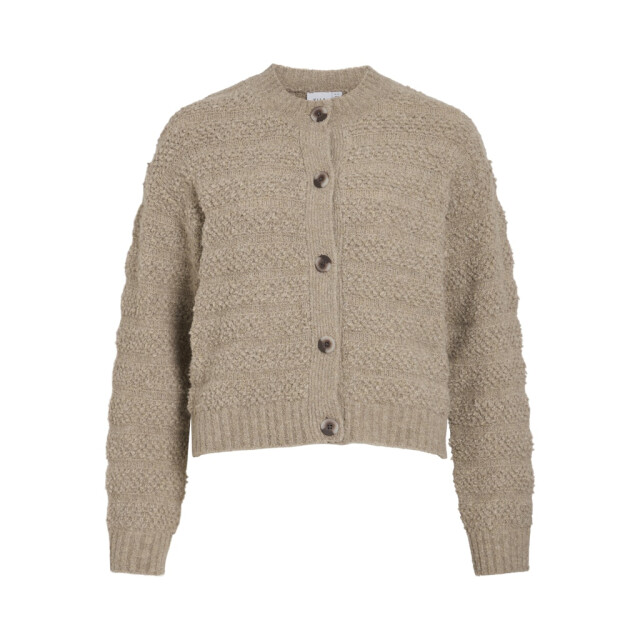 Vila vitillia o-neck l/s knit cardigan 14108896 natural melange 06741.172.0003 large