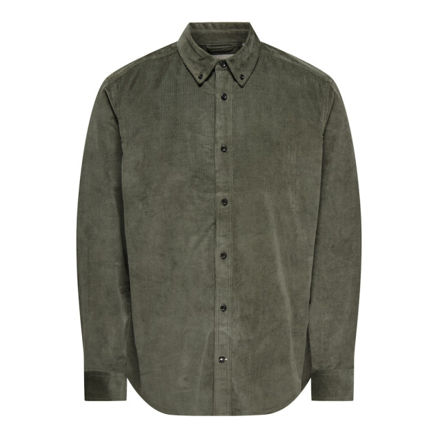 Only & Sons onsmichael 18w reg cord stretch ls 22029764 castor gray 05631.940.0008 large