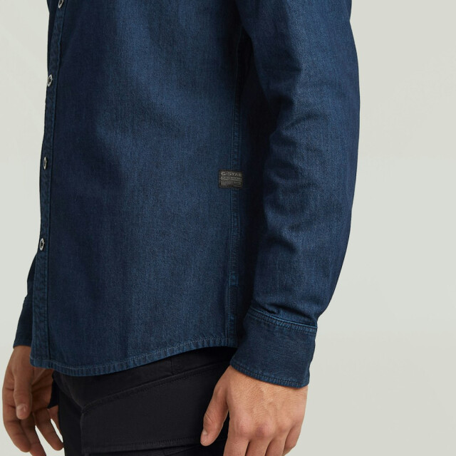 G-Star clean slim shirt d27681-d539 g839 worn in deep 05631.264.0061 large