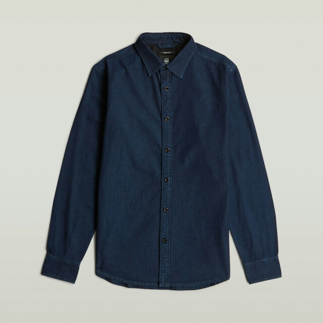 G-Star clean slim shirt d27681-d539 g839 worn in deep 05631.264.0061 large