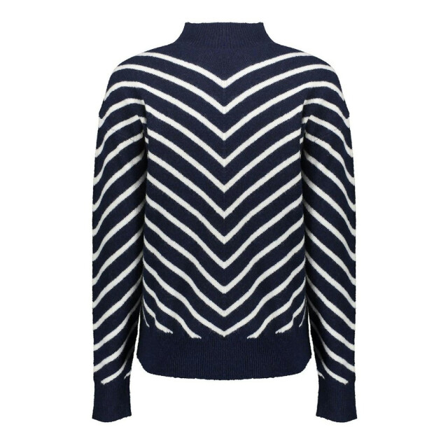 Geisha pull stripe turtleneck 54504-10 675 navy/offwhite 06712.290.0007 large