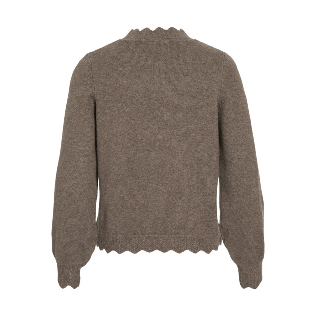Vila vinikolina o-neck l/s knit top no 14106419 falcon 06712.940.0102 large